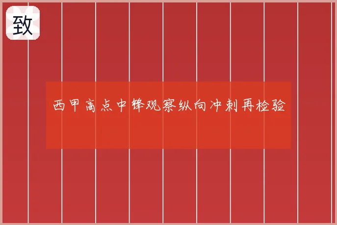 西甲高点中锋观察纵向冲刺再检验